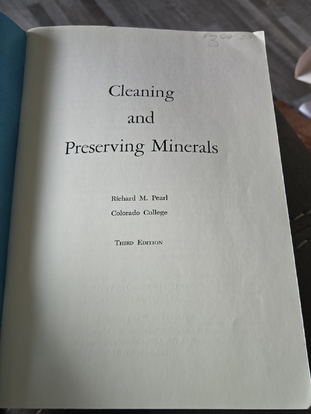 Richard M Pearl Cleaning and Preserving Minerals 3rd Revised Edition Geology - Picture 2 of 7